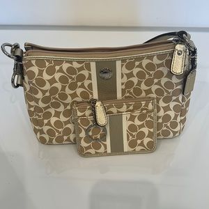 Coach Mini Shoulder Bag & Credit Card Holder
